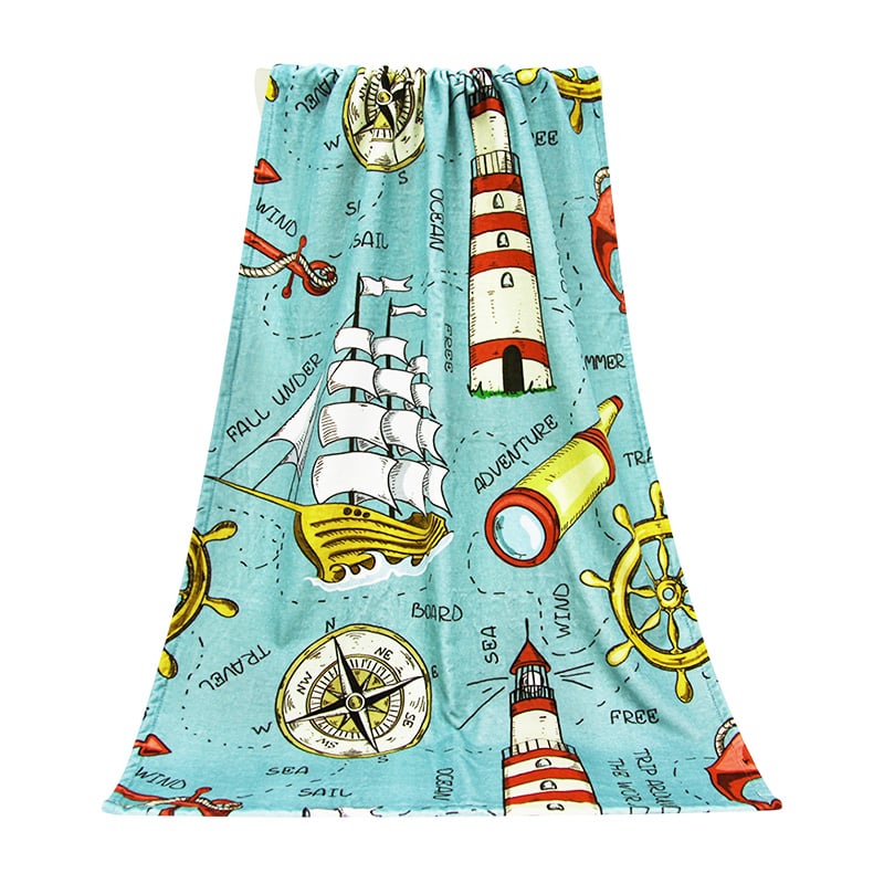 Custom cotton printed bath towel