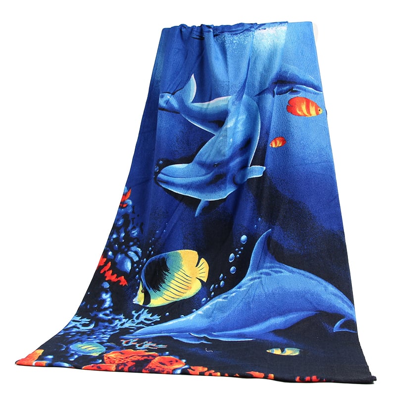 Microfiber sublimation printed bath towel