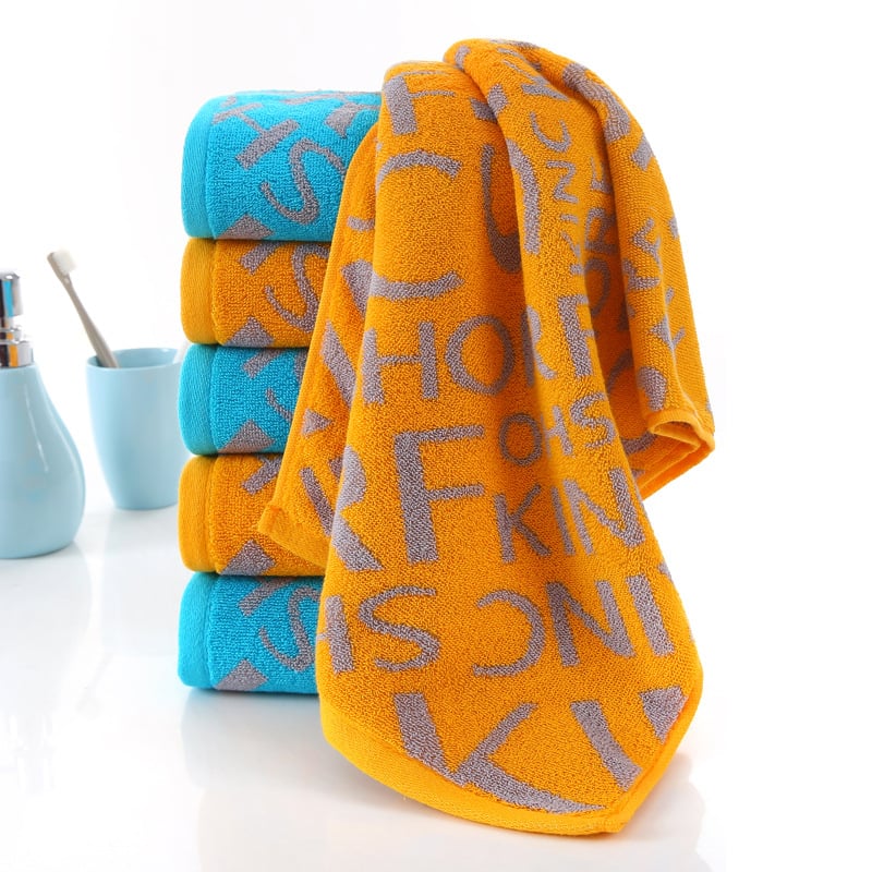 Custom cotton jacquard face towel with logo