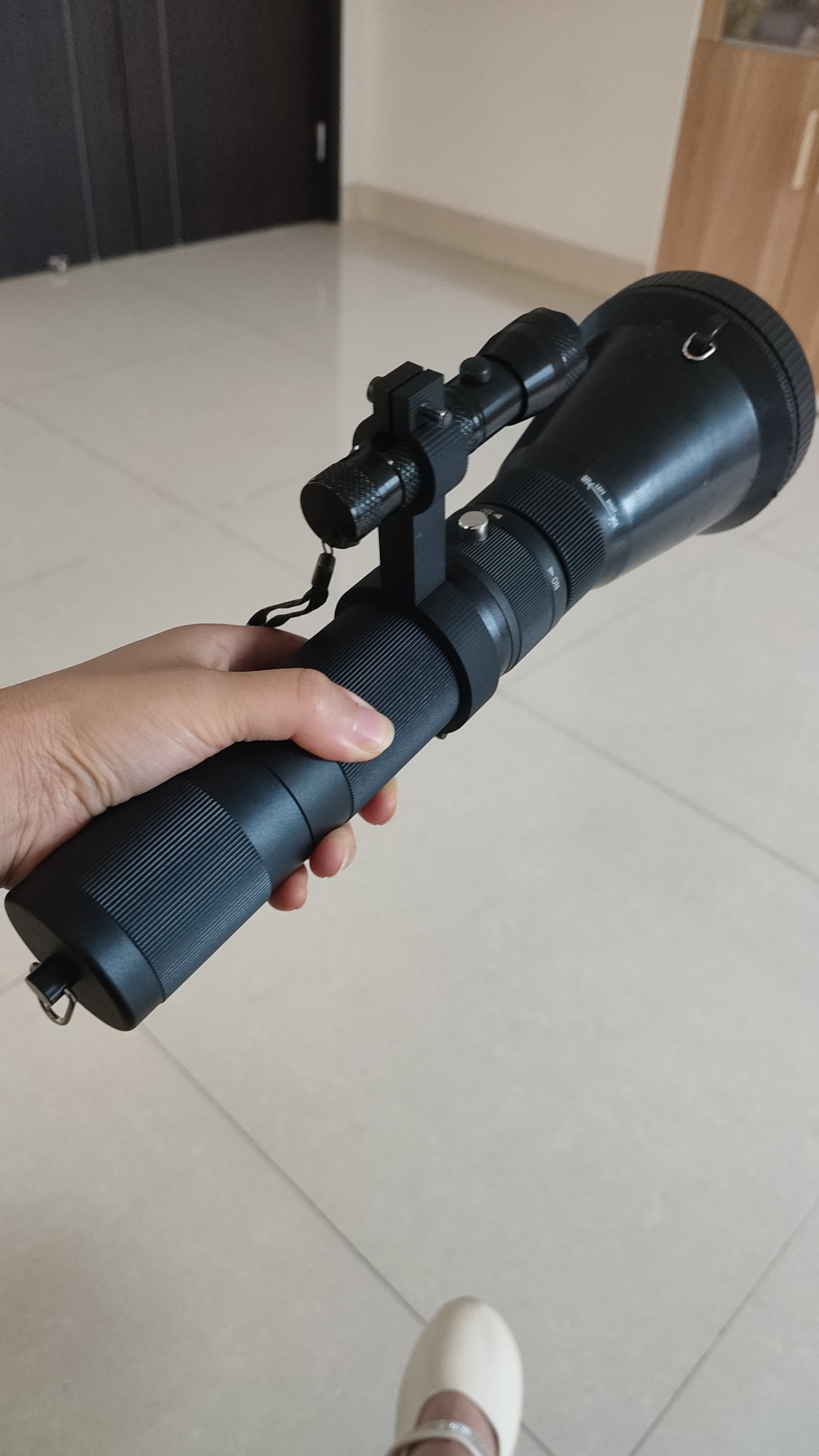 Tactical Upgrade: Net Launcher with Integrated Laser Flashlight