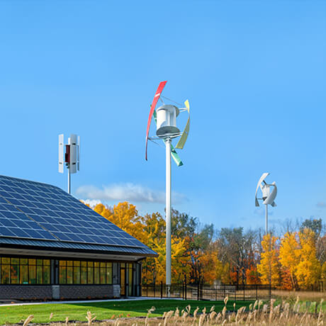 Wind Turbine and Solar Panel Combination