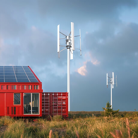 How to combine wind turbines and photovoltaic panels?