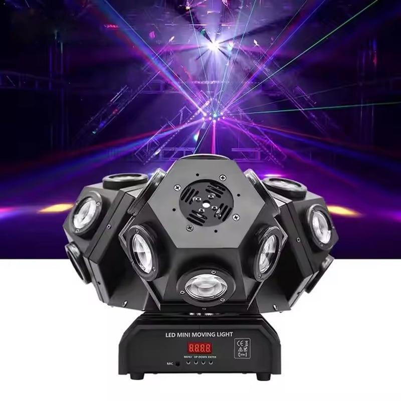 Laser Moving Head 18pcs Cree-Lampe Moving Head Laserlicht LED Moving Head Licht für Themenpark DJ Bühne Disco