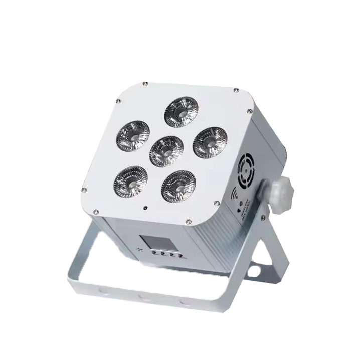 AOPU 6Em1 Alta Luminosidade 6x18W LED Par sem Fio LED Par com Bateria com Controle WIFI para Sala de Jantar e Casamento