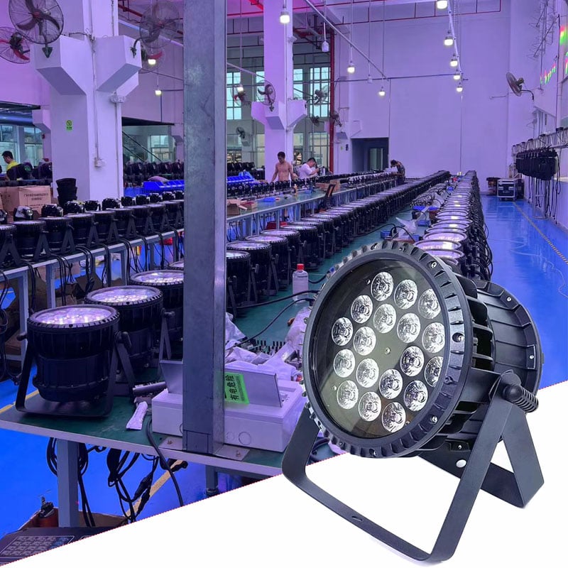 AOPU Factory18Pcs 10W RGBW Waterproof Par Led Light Led Par Can Par Lights Stage for DJ Disco Party