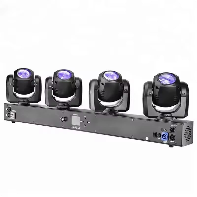 DMX-Controller 4*32W RGBW 4In1 LED Mini SKY Moving Head Beam Light für Club Säle Warmweiße Aluminium-Lampe