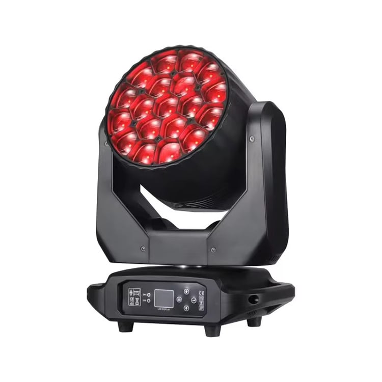 AOPU AOPU Bee Eyes 19x40W K15 DMX RGBW LED Zoom Wash Moving Head Licht