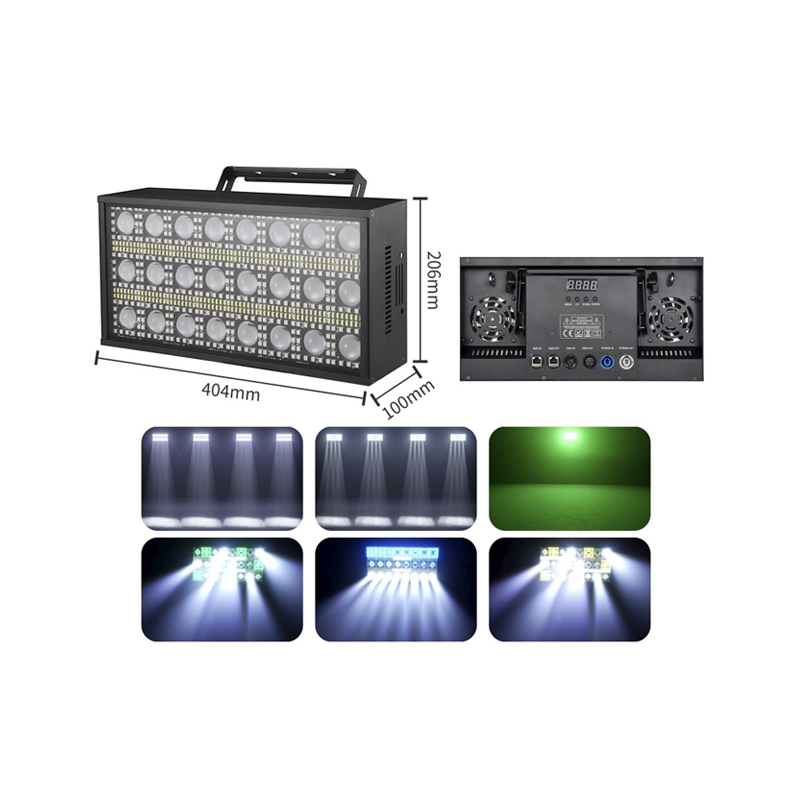 Spirit Storm 3×10-W-LED-Washlicht, Stroboskop-LED-Matrixlichter für DJ-Disko, Bar und Club