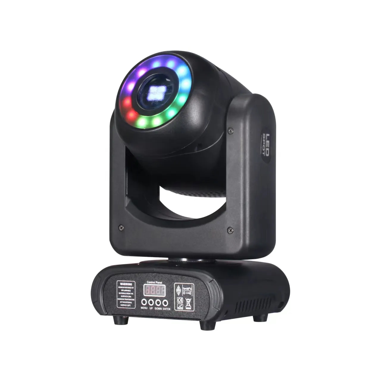 AOPU Projecteur de 100W avec 5 prismes, projecteur mobile professionnel pour club, bar, discothèque, scène de DJ, éclairage