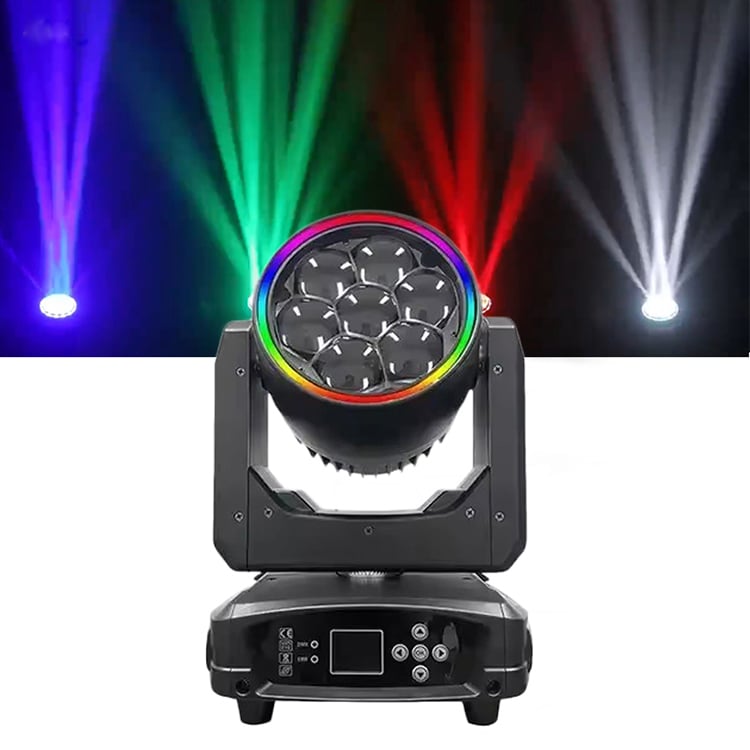 AOPU 7*40W Mini Bee Eye LED Moving Head Light mit LED-Streifen