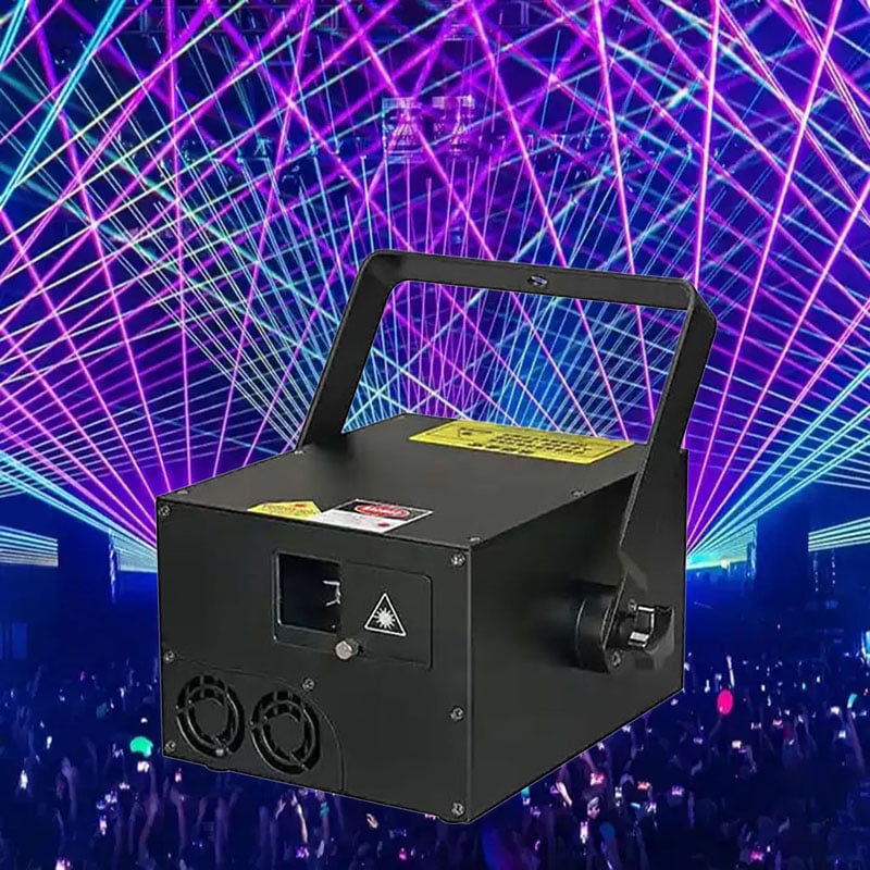 AOPU 2W/3W/5W Koko väri RGB Animaatio Huippu Laser Valo Projektio Disco DJ Baari Laser Valo