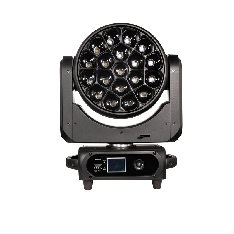 19X40W Bee Eye RGBW 4-in-1 Zoom Moving Head Wash Light DMX512 Cabezal Movil LED Lyre Beam Disco Luces DJ Mobile Stage Effect
