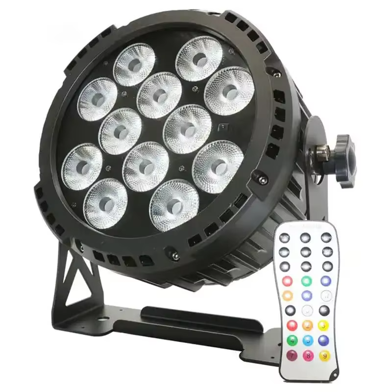 AOPU Bateria 12*15W Luz Par Led Seis-em-um com Controle Remoto Iluminação de Palco sem Fio para Casamento Apresentação
