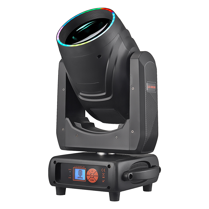 Projecteur LED mobile AOPU de 300 W, type « beam », équipement d’éclairage scénique pour DJ, avec double prisme à 48 alvéoles, destiné aux concerts