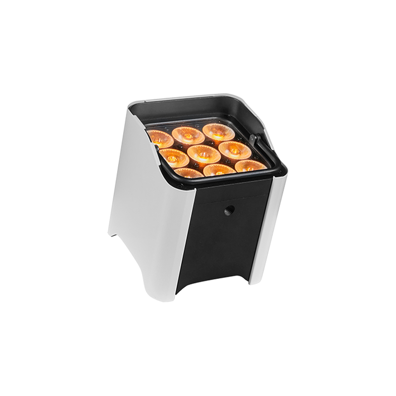 AOPU Wholesale 9pcs12W 6 in 1 Uplights Battery Wireless Par Led Battery Powered Led Lights for Outdoor