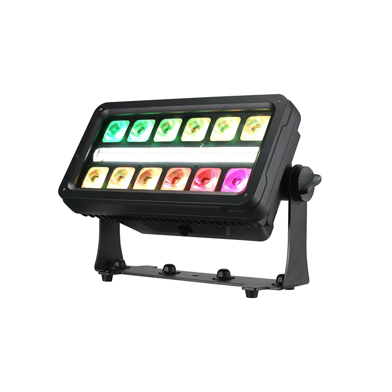 IP65 12 × 20 W LED RGBW 4IN1 vesitiivis häät, valaistusalue, salamavalaisin ja DMX-ohjattava 550 W LED-valaistusalue ja salamavalaisin
