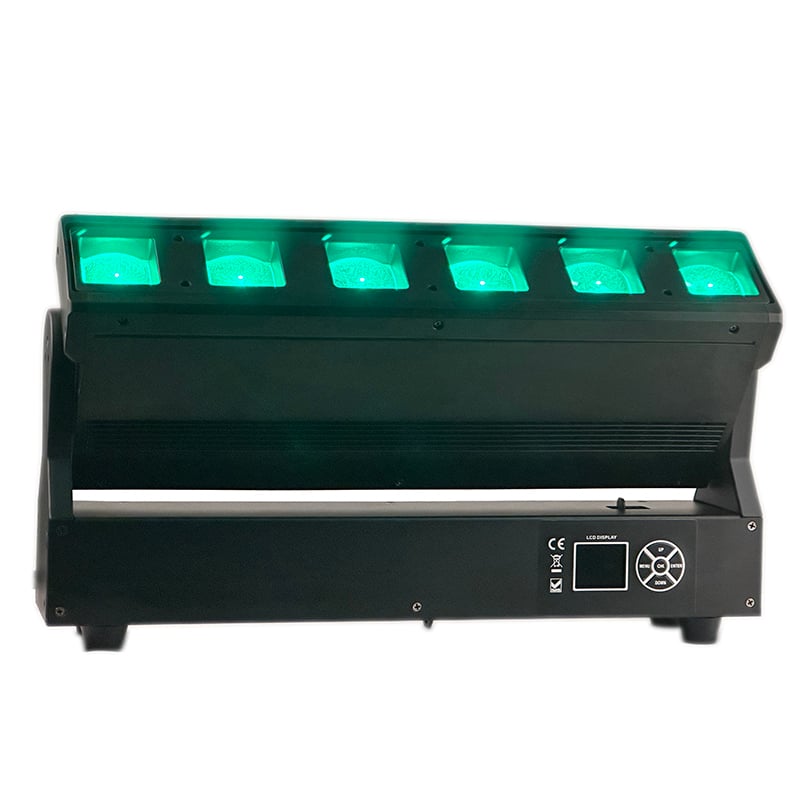 AOPU 6x40W RGBW 4w1 LED Wash Beam ruchome głowice światło 400W ruchoma belka z funkcją zoomu