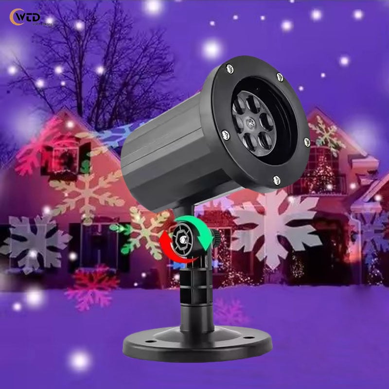 AOPU Outdoor Christmas Snowflake Led Stage Lighting Snow Globe With Snow Globe