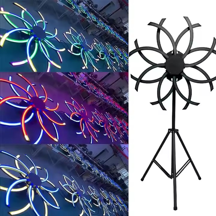 AOPU LED Windmill Lights 180W 576*0.3W LED 5050RGB 3in1 Lamp Bead Night Club Matrix Light DJ Matrix LED Light for Bar Disco