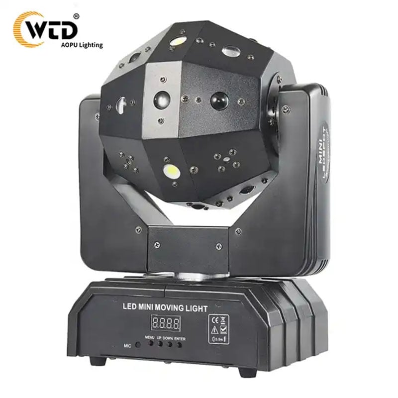 Professionelle DJ-Ausrüstung 3W*16PCS 3-in-1 Beam RGBW LED Disco Laser Bühnenlichter Moving Head Strobe Licht Partylicht Laser