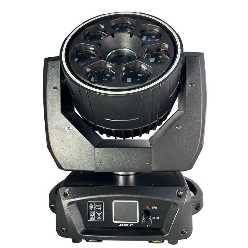 projecteur laser à faisceau-lave mobile 7×40 W RGBW « Bee-eye » avec effet de poursuite d’anneau (halo) pour éclairage scénique lors de concerts, événements et spectacles
