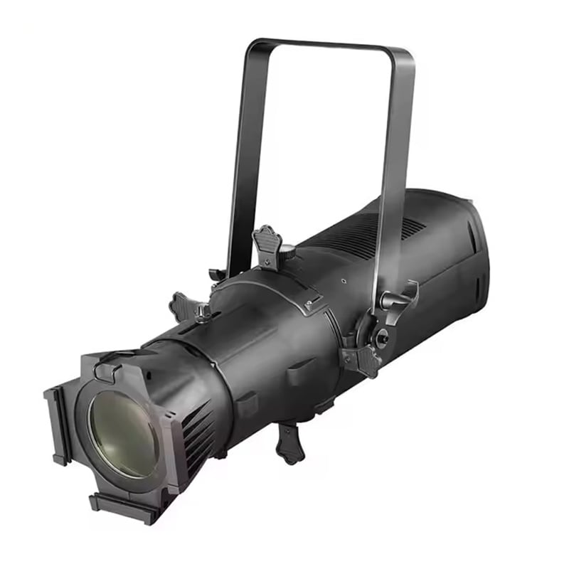 150 W:n DMX-ohjattava RGBW-LED-profiilivalo, kylmän valkoisen (CW) tai lämpimän valkoisen (WW) LED-COB-profiilivalo teatteriin, studiolle ja hotelleihin, alumiininen lamppukotelo