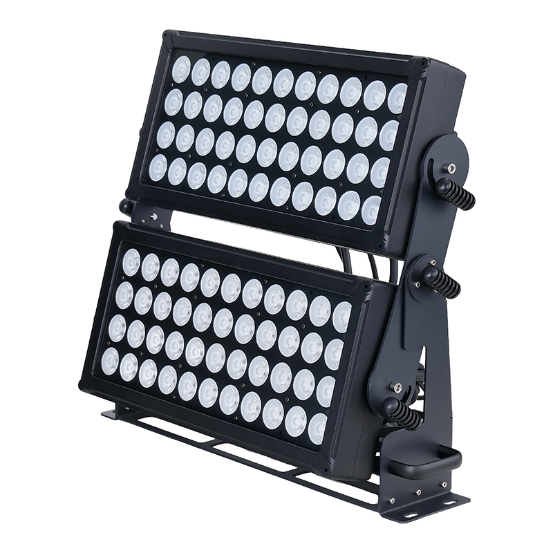 AOPU RGBW 88PCS 10W Outdoor Led Wall Washer Stage Lights IP65 FLed Dmx Flood Light for Facades Stadiums Squares Building Project
