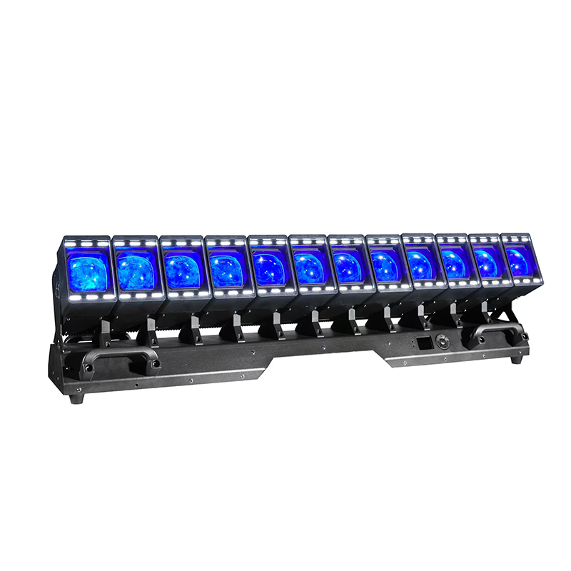 Projecteur à faisceau mobile DMX 12×60 W RGBW 4 en 1 LED Medusa, barre lumineuse à faisceau mobile, à lave-faisceau, à pixels, à zoom et à matrice pour scènes de concerts