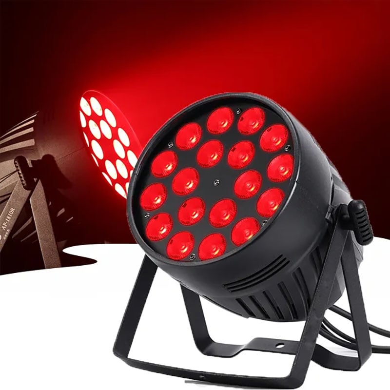 18pcs*18w Led Par Can Light With Variable Rgbw+Uv 6In1 For Theme Park DJ Bar Stage