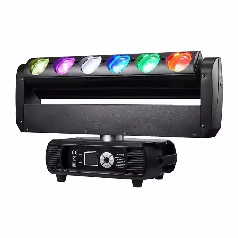 AOPU 6X40W RGBW 4In1 Pixel LED Beam Moving Head Light DJ Disco Stage Lighting White Color DMX512 Control Aluminum Lamp Hotels