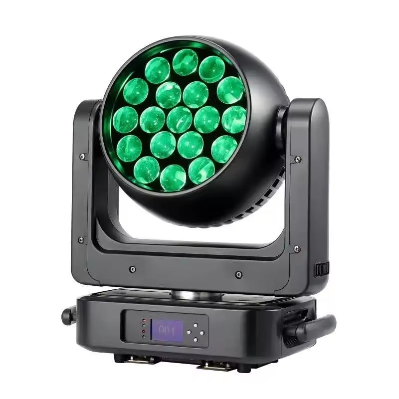 19 Stk.*25 W Gebrauchte Zoom-Wash-Moving-Head-Bühnenbeleuchtung zum Verkauf Dj Hochzeits-professionelles Licht