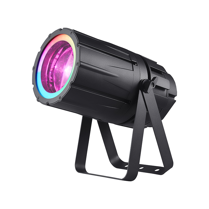 AOPU 120 W’lık 4 Renkli RGBW COB Zoom Su Geçirmez Par Işığı, Yardımcı Işık ve Seyirci Işığı ile Dış Mekân Sahneleri ve Gece Kulüpleri İçin