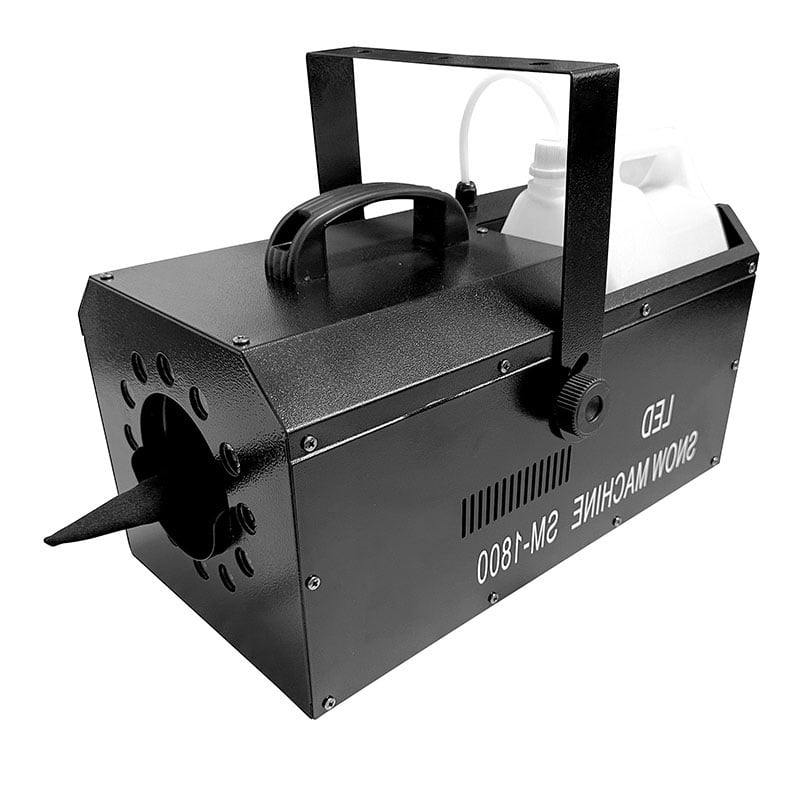 AOPU 1800W Schneemaschine 12 RGB Drei-in-Eins-Perlen Schneegeneratormaschine Bühnenbeleuchtungsanlage für Hochzeiten