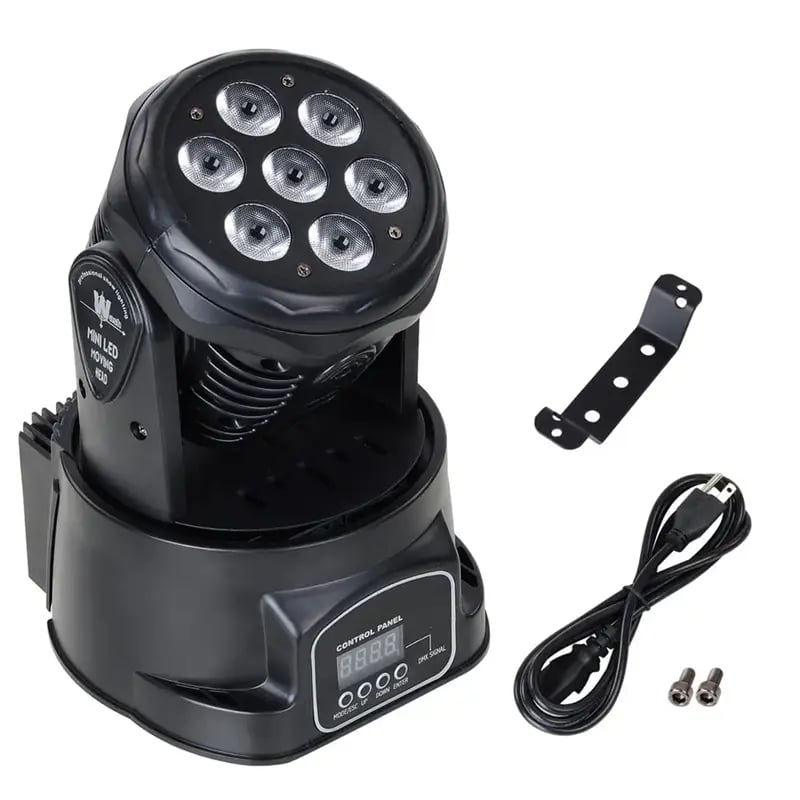 AOPU 7x10W RGBW 4IN1 Mini Laser Stage Lighting Stage Light With Remote LED KTV Nightclub Moving Head Disco Lights