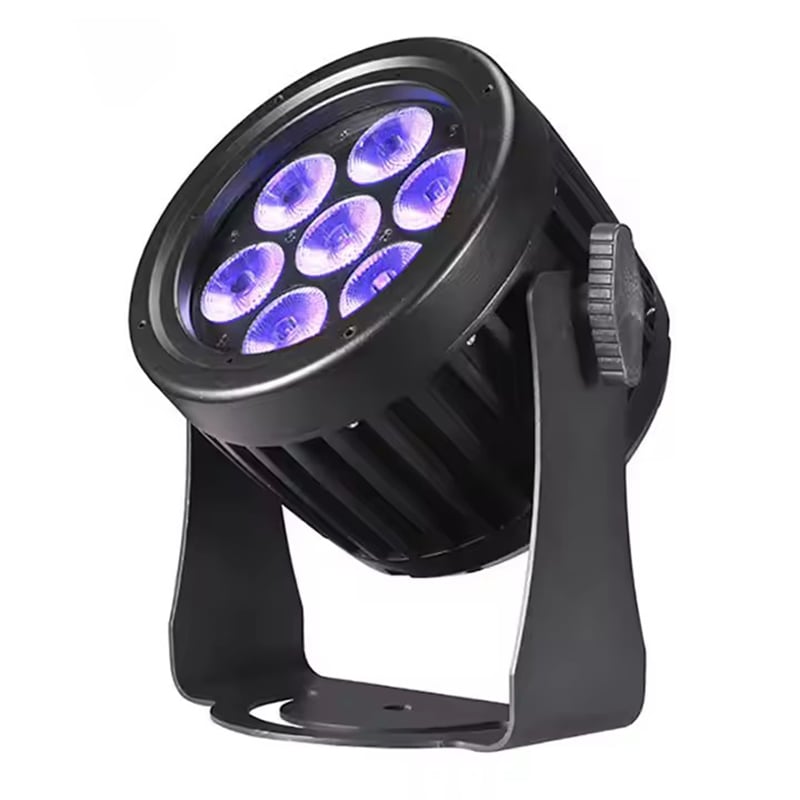 AOPU Rgbw Led 7pcs*15w Ip65 4in1 Par Light Estágio à Prova D'Água Externo para Casamento Led Beam Lights Dj Disco