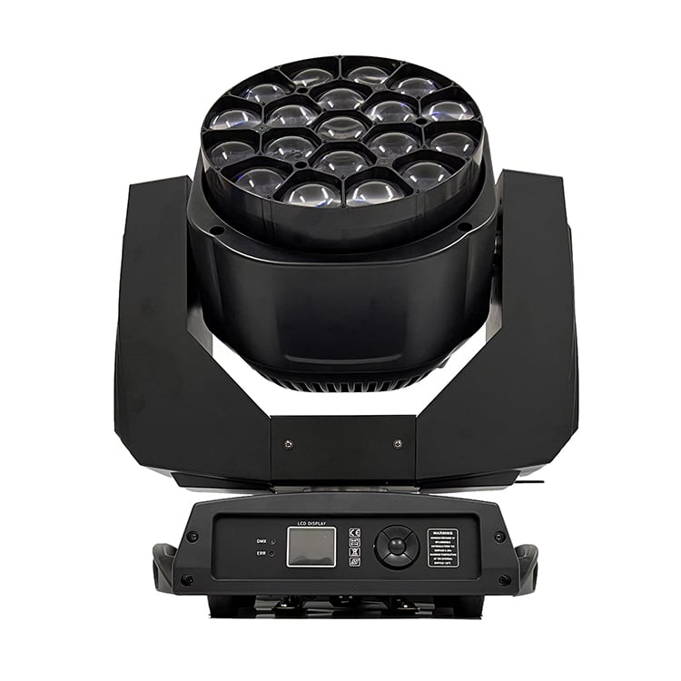 AOPU 19x15W Bienenauge K10 LED RGBW 4 in 1 Zoom Moving Head für DJ-Konzert