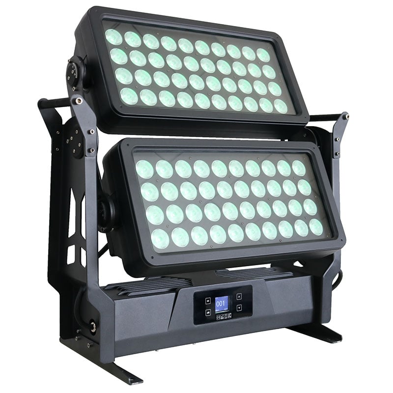 AOPU 80*20w Dmx512 Ip65 Rgbw 4in1 Led Wallwasher Dj Wedding Stage City Color Outdoor Flood Led Wash Flood Light
