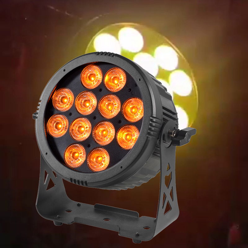 AOPU 12*18W RGBWA+UV 6IN1 Waterproof Led Par Lights Uplights Battery Wireless Stage Lights IP66 Outdoor Par Lights for DJ Party