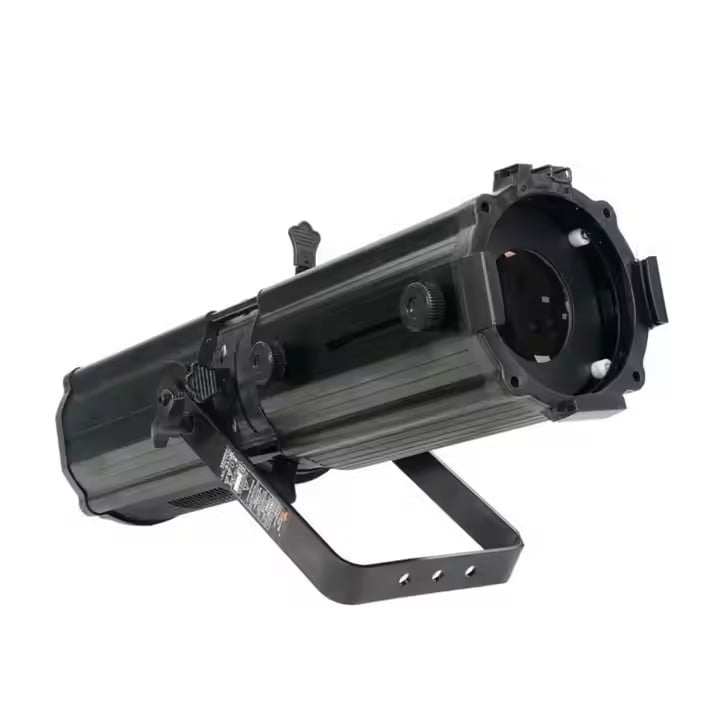 Éclairage professionnel pour théâtre 2-en-1 / 4-en-1 (200 W), projecteur LED COB à faisceau profilé avec zoom, blanc froid (CW) ou blanc chaud (WW), 200 W / 300 W