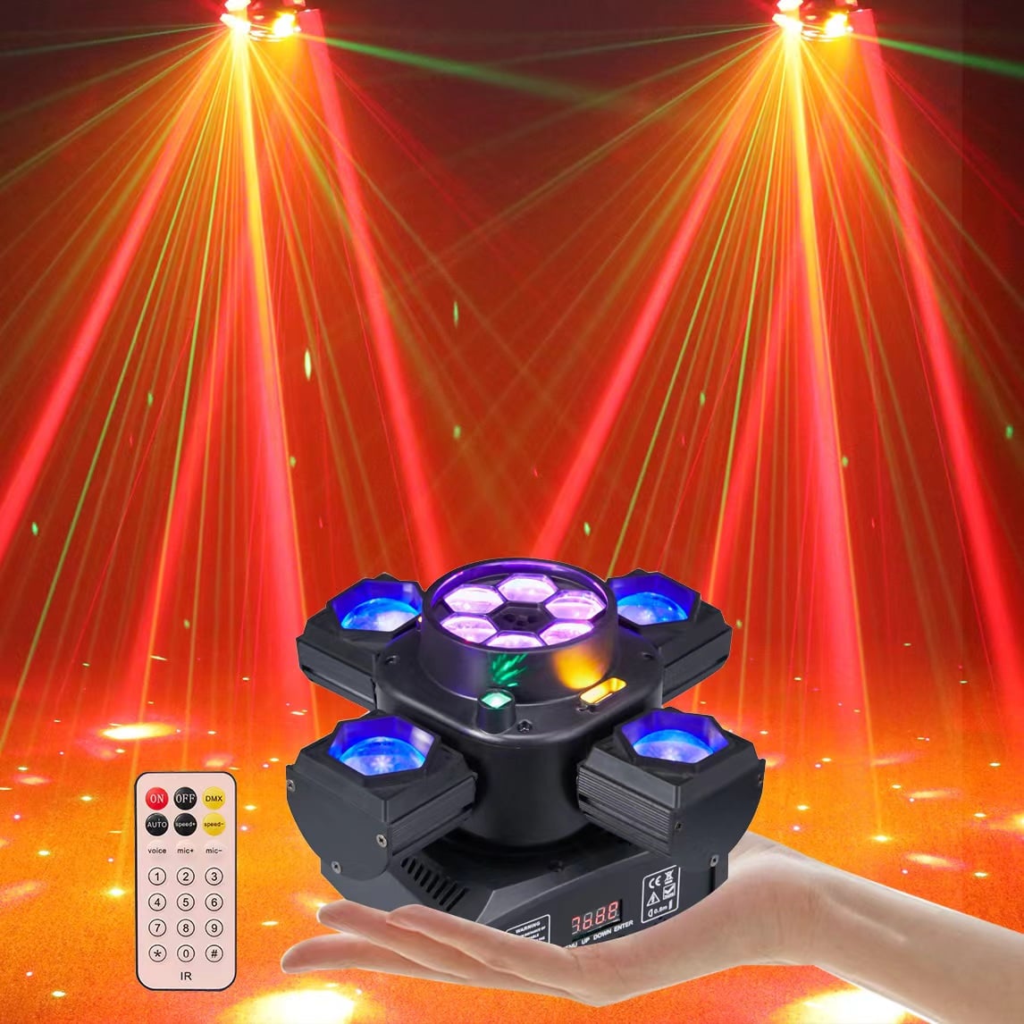 AOPU Beliebtes Produkt 80 W Bühnenleuchten Schwenkkopf Disco Laserlicht Bühnenleuchtenleiste für DJ-Club-Party