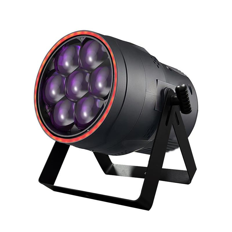 AOPU Par light multifunzione RGBW a LED, par light a LED per palco, par light a LED da 350 W con striscia luminosa composta da 38 LED 5050 RGB da 0,2 W ciascuno