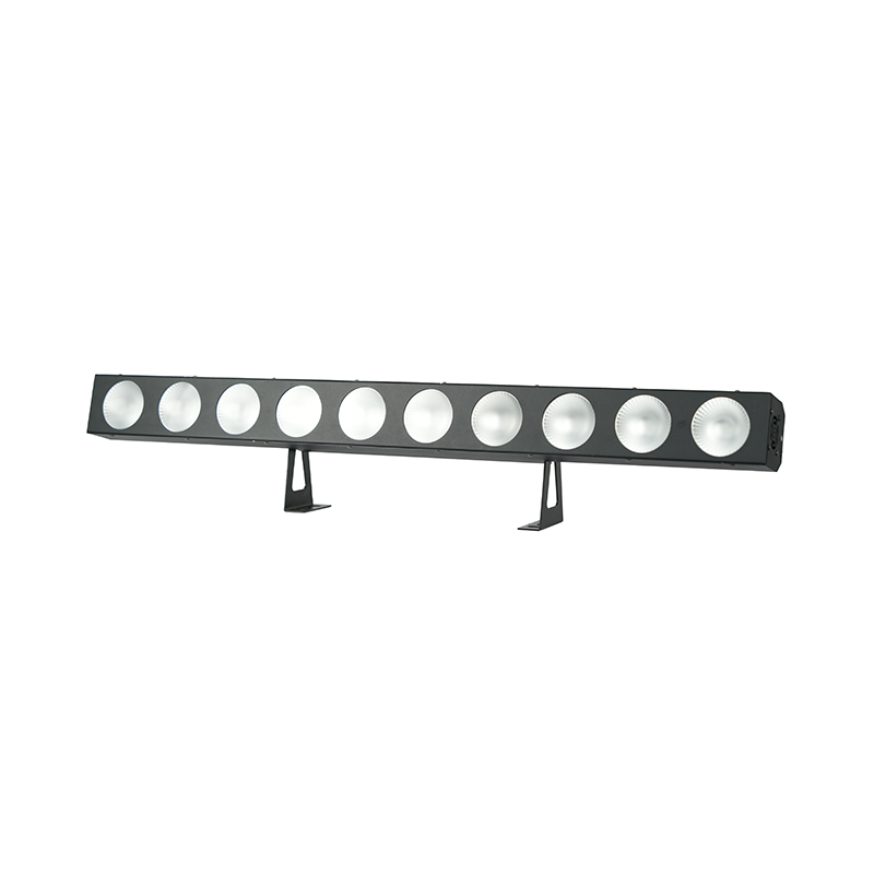 Bară LED personalizabilă AOPU, 10 × 12 W, RGBW, 4 în 1, 120 W, pentru scenă, DJ, discotecă și proiecție