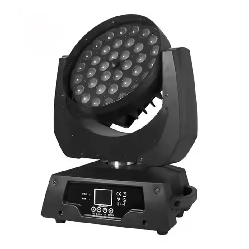 AOPU 36 X 10 RGBWA UV 6w1 36x10W Światło typu wash ze zmienionym kątem wiązki LED, ruchoma głowa dla sceny, baru, dyskoteki, imprezy, klubu nocnego, show