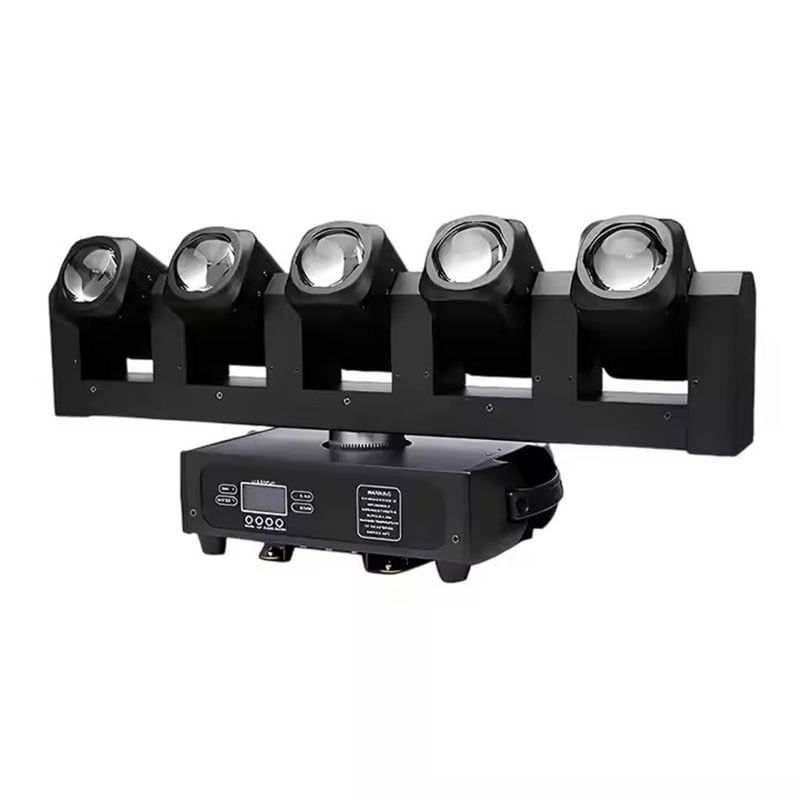 Światło DJ Disco 5 x 40W RGBW 4-w-1+6 x 20W Biały COB LED Reflektor Przesuwny z Głową Ruchomą do Pokazów Muzycznych w KTV