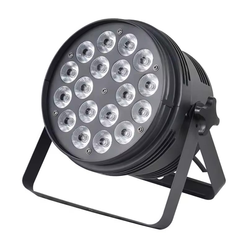 ไฟเวทีอีเวนต์ RGBW 4 in 1 Par Led 18x12 Dmx ไฟแผ่นบาง Par 64 สำหรับงานดีเจ ดิสโก้ และปาร์ตี้