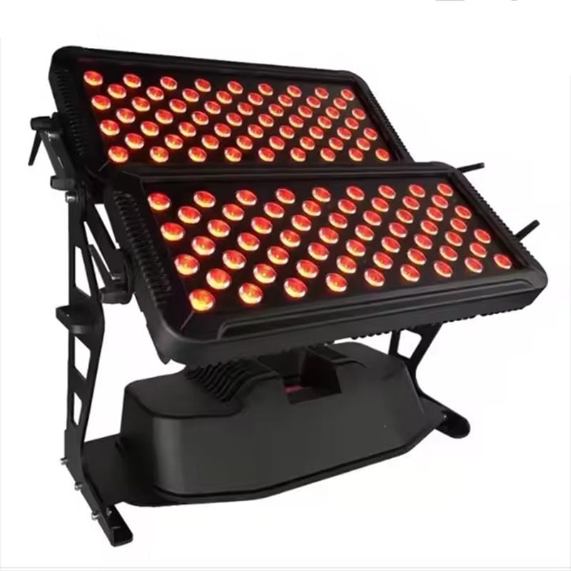 lampu Sorot LED RGBW DMX 120×10 W, Lampu Cuci Dinding Efek Arsitektur Kota, Lampu Pencahayaan Panggung LED untuk Acara Pernikahan dan Gereja