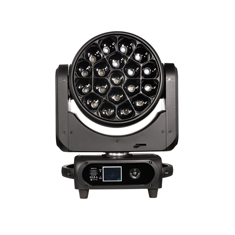 AOPU RGBW 19x40w Bee Eye Moving Head Light CTO Beam Moving Head Wash Light