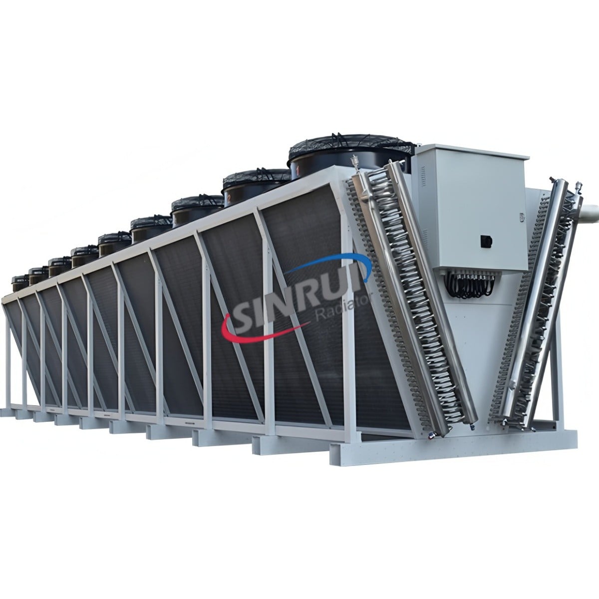 Industrial Intelligent Control V-type Dry Cooler for Process Cooling and Power Plant