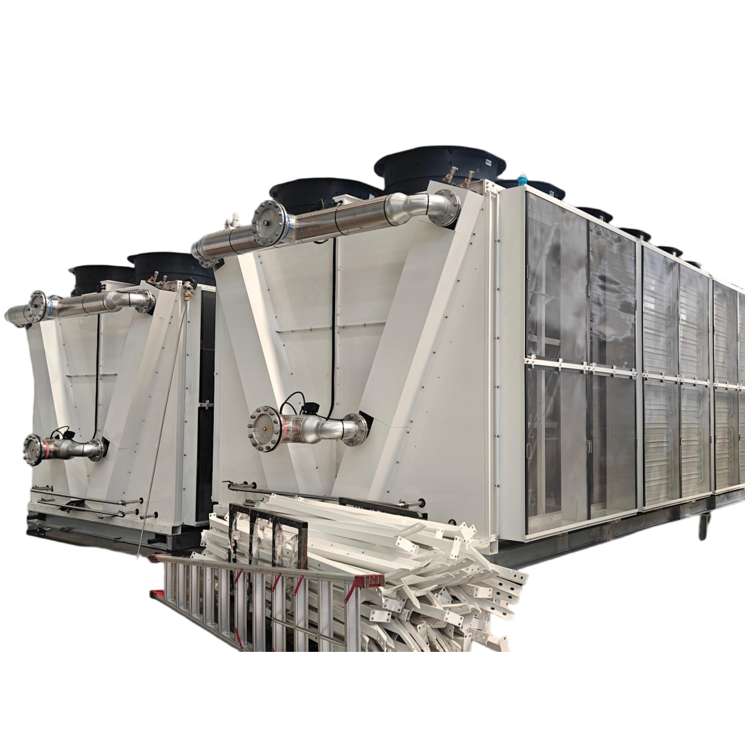 Desert Dry Cooler with Louvers and Sand Protection Mesh for Immersion Cooling