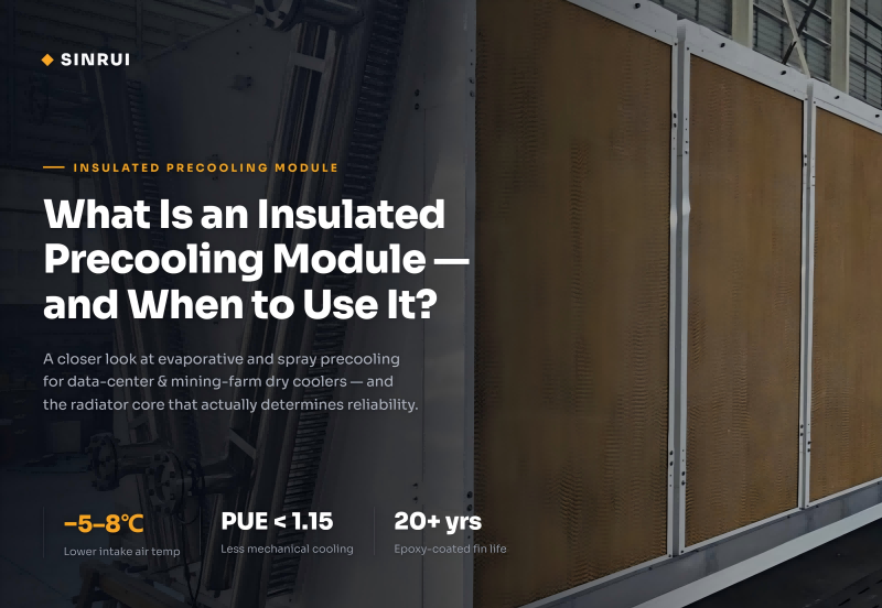 Adiabatic Dry Cooler Explained: How Precooling Boosts Performance in High-Temperature Data Centers and Mining Farms